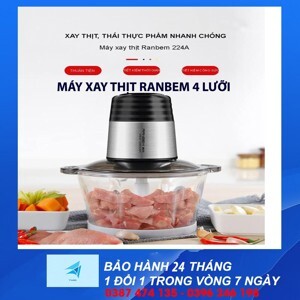 Máy xay thịt đa năng Ranbem Model 224A - cối thủy tinh
