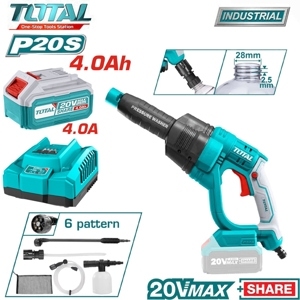 Máy xịt rửa áp lực dùng pin Total TPWLI20084