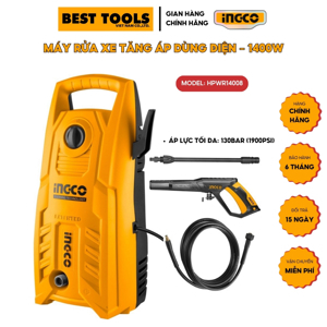 Máy xịt rửa áp lực Ingco HPWR14008 - 1400W