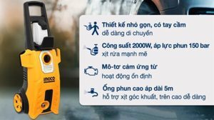 Máy xịt rửa áp lực Ingco HPWR20008 - 1800W