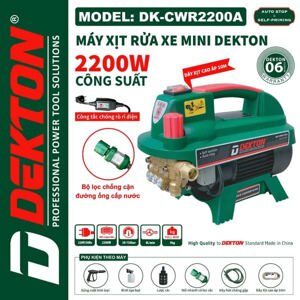 Máy xịt rửa cao áp 2200W Dekton DK-CWR2200A