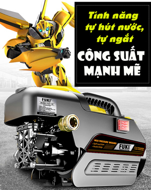 Máy xịt rửa xe cao áp Fuki F9 1800W