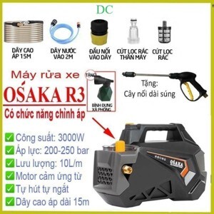 Máy xịt rửa xe chỉnh áp Osaka R3