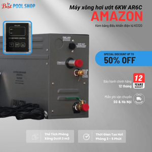 Máy xông hơi ướt Amazon 6 KW