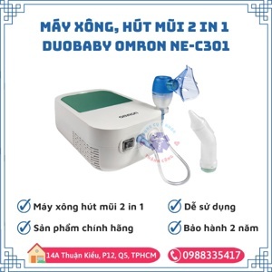 Máy xông, hút mũi 2 trong 1 Omron DuoBaby