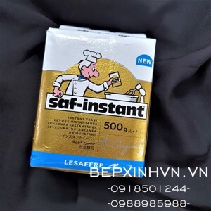 Men khô bánh mỳ ngọt Saf-Instant vàng Pháp gói 500g