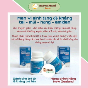 Men Vi Sinh Hỗ Trợ Tăng Đề Kháng Mũi Họng Blis K12 Daily Defence