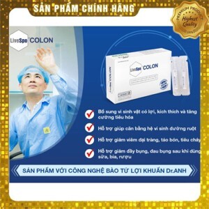 Men Vi Sinh Livespo Colon Bổ Sung Bào Tử Lợi Khuẩn Giảm Viêm Đại Tràng (Hộp 20 Ống)