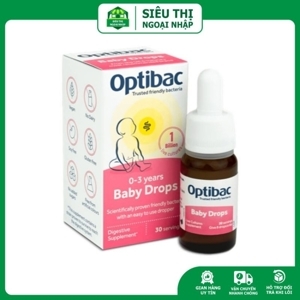 Men vi sinh Optibac Probiotics hồng 30 gói- Trị táo bón cho trẻ sơ sinh, bà bầu