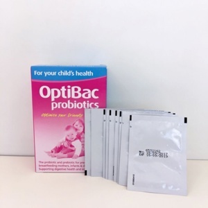Men vi sinh Optibac Probiotics hồng 30 gói- Trị táo bón cho trẻ sơ sinh, bà bầu