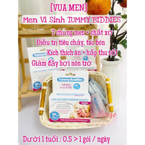 Men vi sinh tummy buddies 30 gói