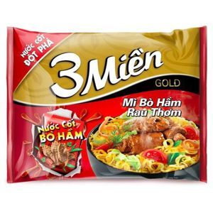 Mì 3 Miền Gold bò hầm rau thơm gói 75g