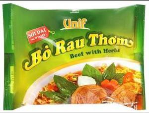 Mì bò rau thơm Unif 72g