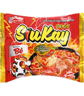 Mì bò siukay gói 127g