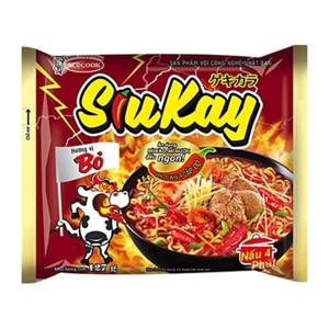 Mì bò siukay gói 127g