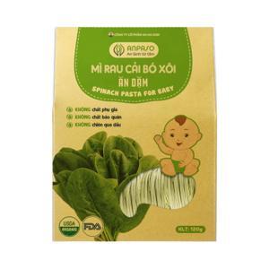 Mì cải bó xôi Anpaso Organic gói 120g