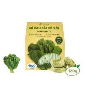 Mì cải bó xôi Anpaso Organic gói 120g