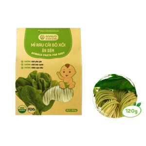 Mì cải bó xôi Anpaso Organic gói 120g