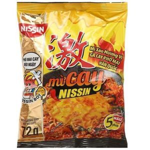 Mì cay Nissin vị gà cay phô mai Hàn Quốc gói 72g