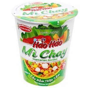 Mì chay Handy Hảo Hảo lẩu nấm thập cẩm ly 66g