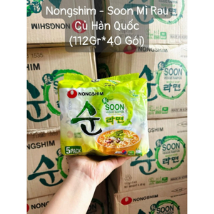 Mì chay rau củ Soon Nongshim (5 gói x 112g)