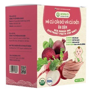 Mì củ cải đỏ và củ dền Anpaso Organic gói 120g