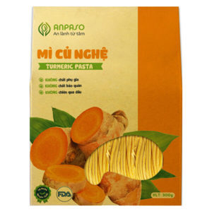 Mì củ nghệ Anpaso Organic gói 120g