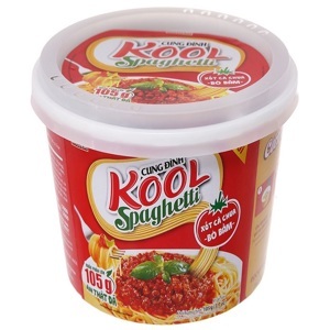 Mì Cung Đình Kool spaghetti sốt bò bằm bát 105g