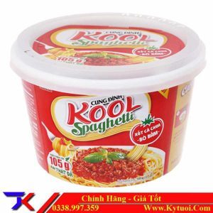 Mì Cung Đình Kool spaghetti sốt bò bằm bát 105g