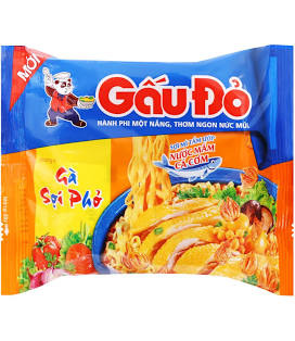 Mì gà sợi phở Gấu Đỏ gói 63g