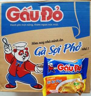 Mì gà sợi phở Gấu Đỏ gói 63g