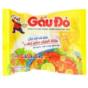 Mì Gấu Đỏ tôm chua cay gói 63g