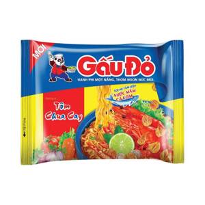 Mì Gấu Đỏ tôm chua cay gói 63g