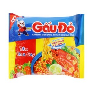 Mì Gấu Đỏ tôm chua cay gói 65g