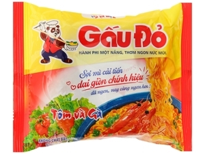 Mì Gấu Đỏ tôm và gà gói 63g