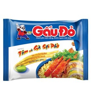 Mì Gấu Đỏ tôm và gà sợi phở gói 63g