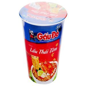 Mì Gấu Đỏ Vip lẩu Thái tôm ly 65g