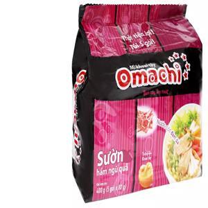 Mì khoai tây Omachi sườn hầm ngũ quả lốc 5 gói x 80g