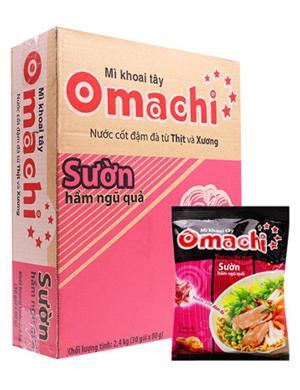 Mì khoai tây Omachi sườn hầm ngũ quả lốc 5 gói x 80g