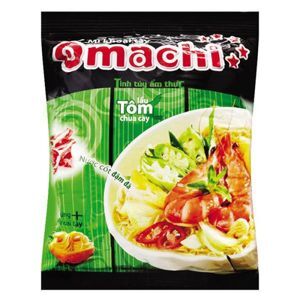 Mì khoai tây Omachi tôm chua cay 5 sao gói 78g