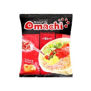 Mì khoai tây sốt bò hầm Omachi gói 80g