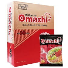 Mì khoai tây sốt bò hầm Omachi thùng 30 gói x 80g