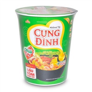 Mì khoai tây vị lẩu tôm chua cay Cung Đình ly 65g