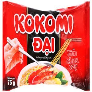 Mì Kokomi Đại tôm chua cay gói 75g