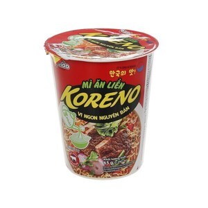 Mì Koreno vị bò cay ly 65g