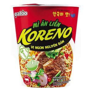 Mì Koreno vị bò cay ly 65g