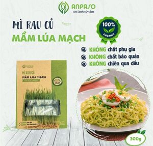 Mì mầm lúa mạch Anpaso Organic gói 300g