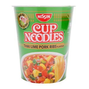 Mì Nissin vị sườn chanh Thái Lan ly 74g