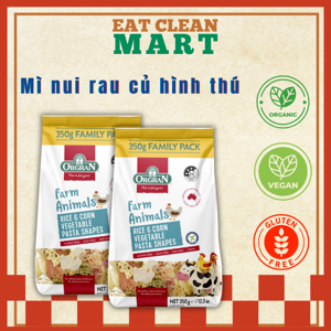 Mì nui bắp gạo rau củ Kid's rice & corn vegetable pasta Orgran 200g