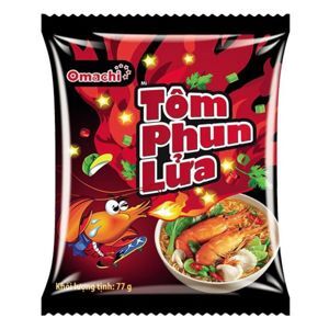 Mì Omachi tôm phun lửa gói 77g